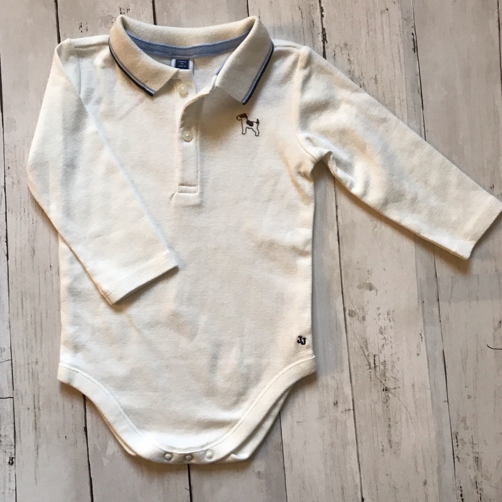 Janie and Jack Long Sleeve Baby Onesie